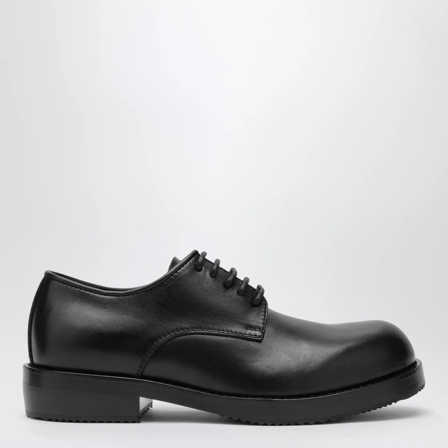 Dries Van Noten - Classic black leather derby shoes