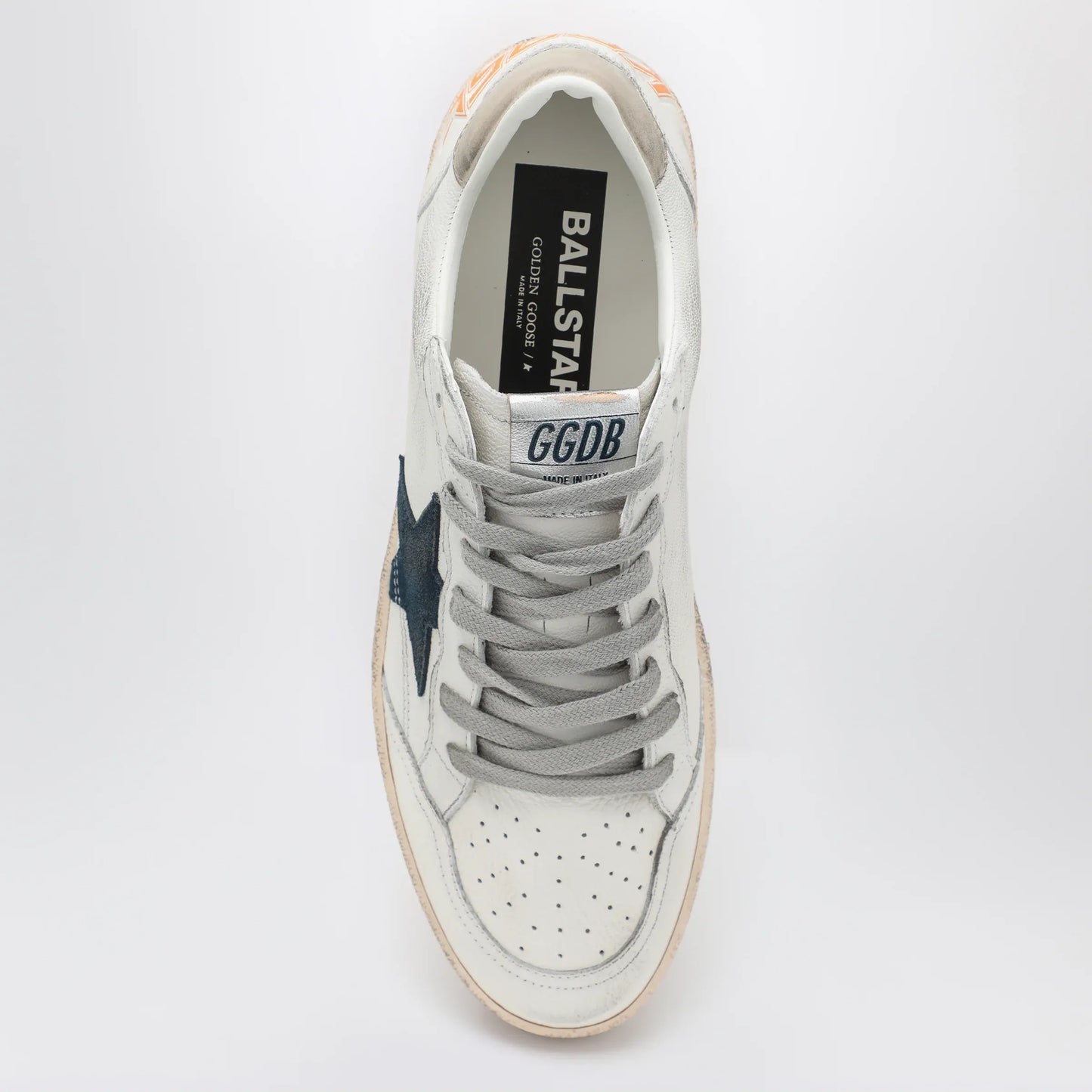 Golden Goose - Ball Star Sneakers in white/blue/ice