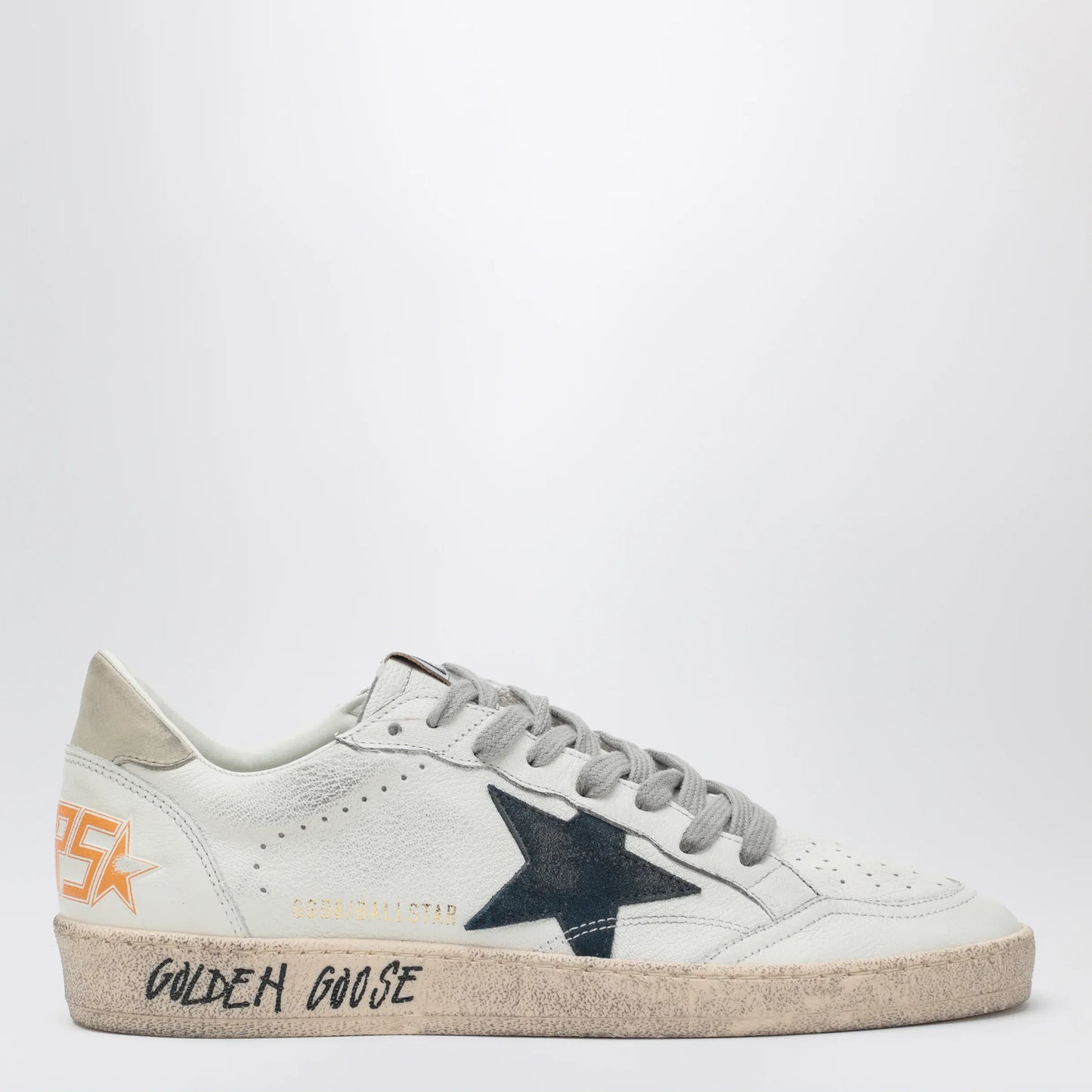 Golden Goose - Ball Star Sneakers in white/blue/ice