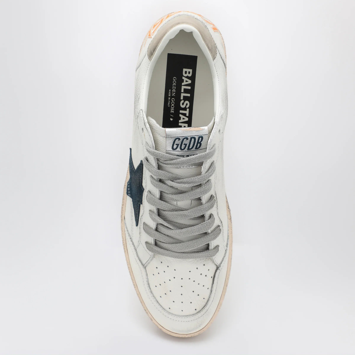 Golden Goose - Ball Star Sneakers in white/blue/ice