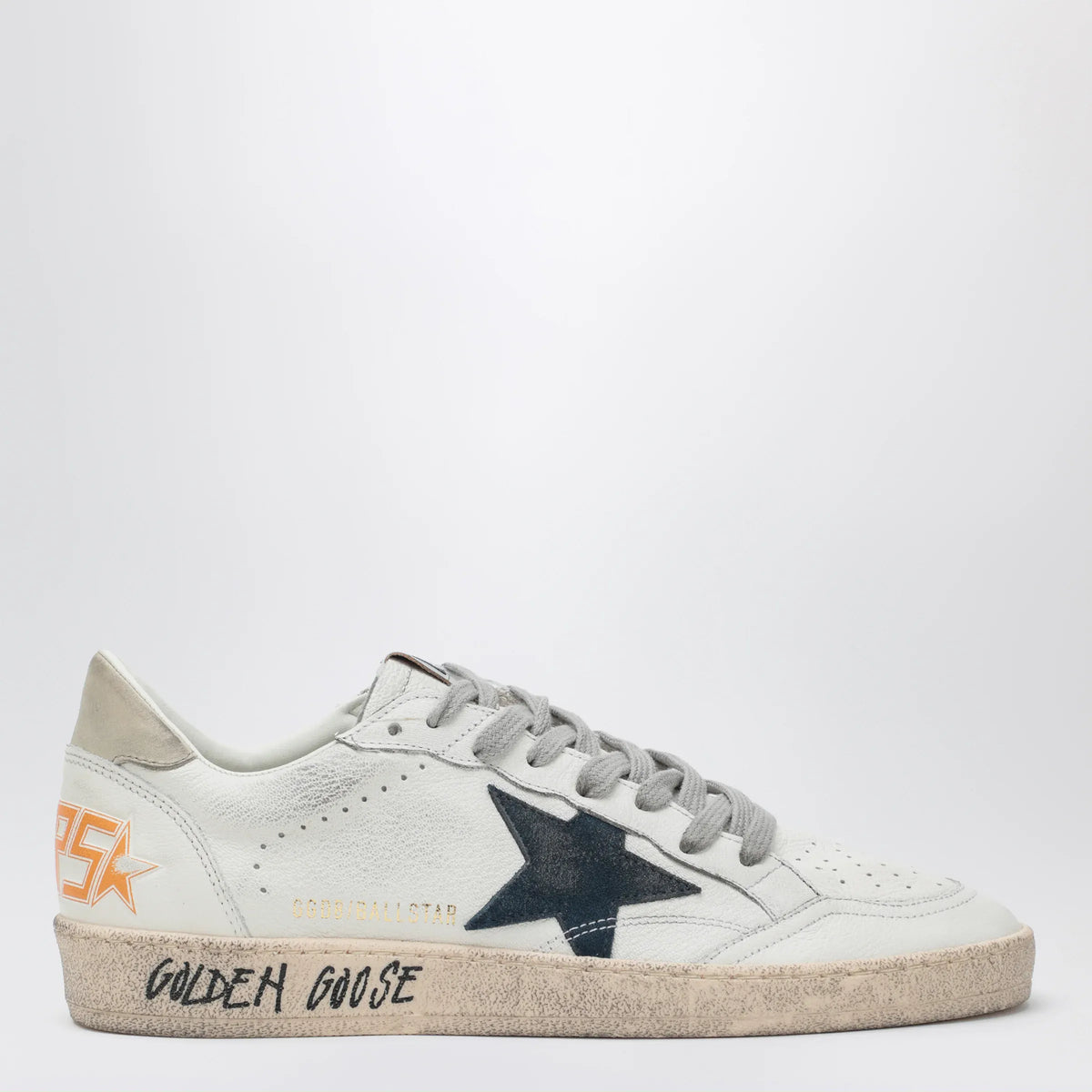 Golden Goose - Ball Star Sneakers in white/blue/ice