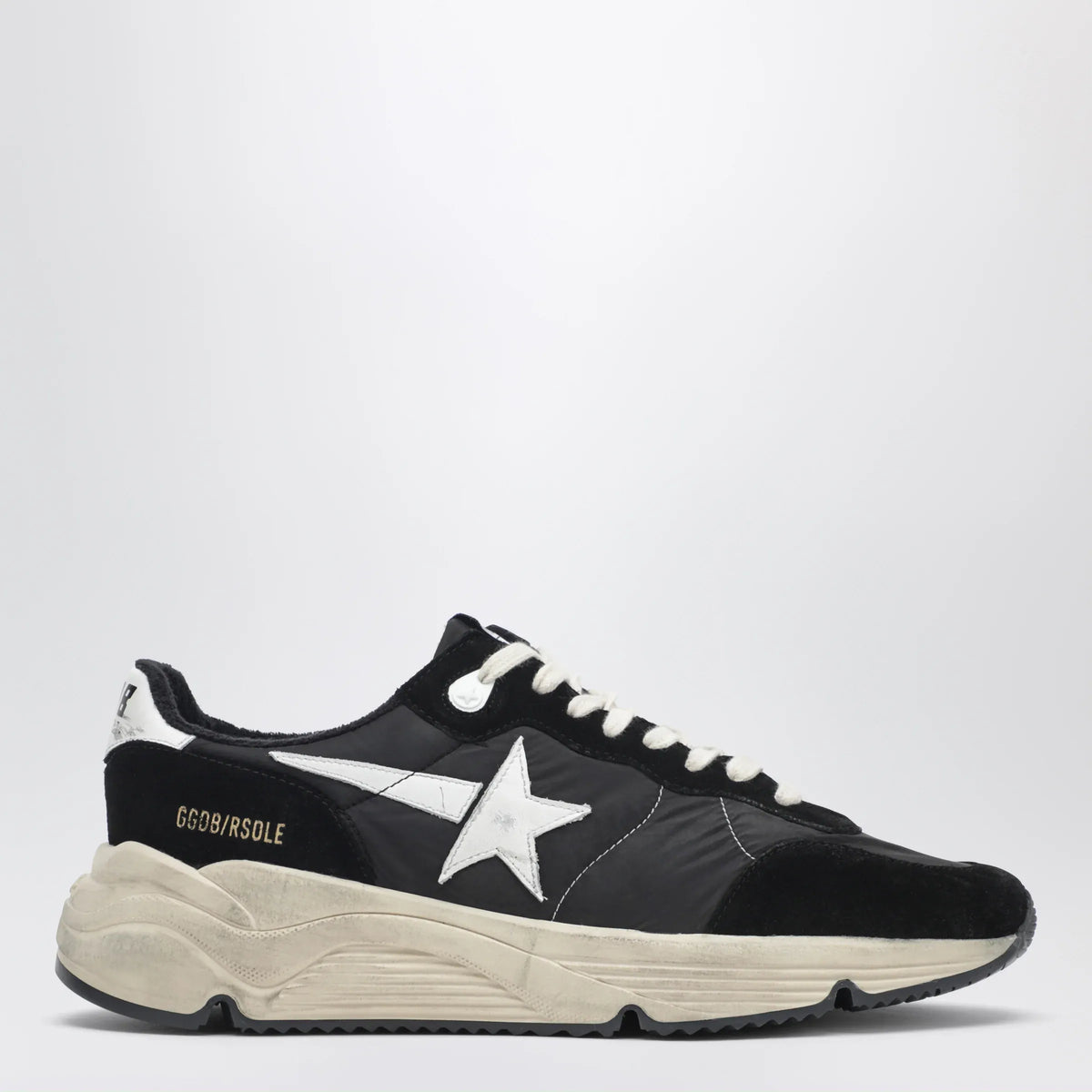 Golden Goose - Running Sole Sneakers black/white