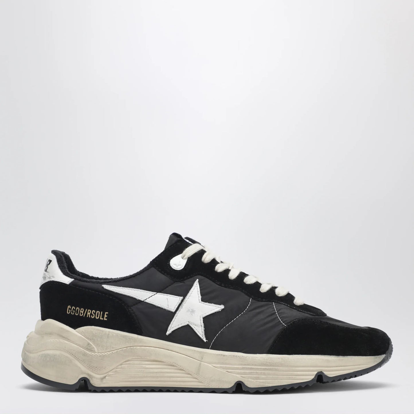 Golden Goose - Running Sole Sneakers black/white