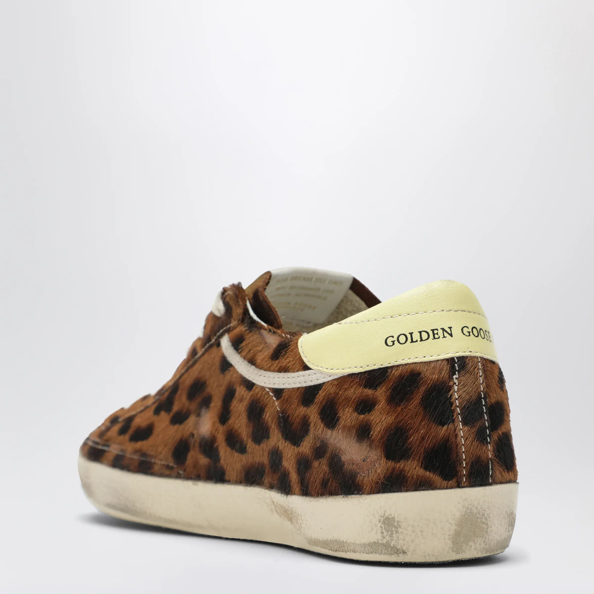 Golden Goose - Super-star Sneakers in leopard-print pony hair
