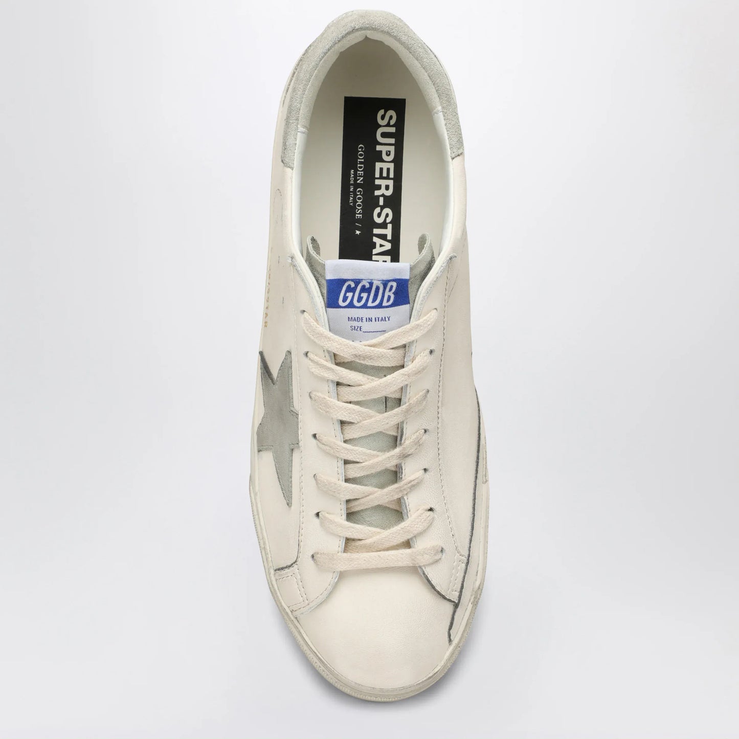 Golden Goose - White/Grey Super-Star Sneakers