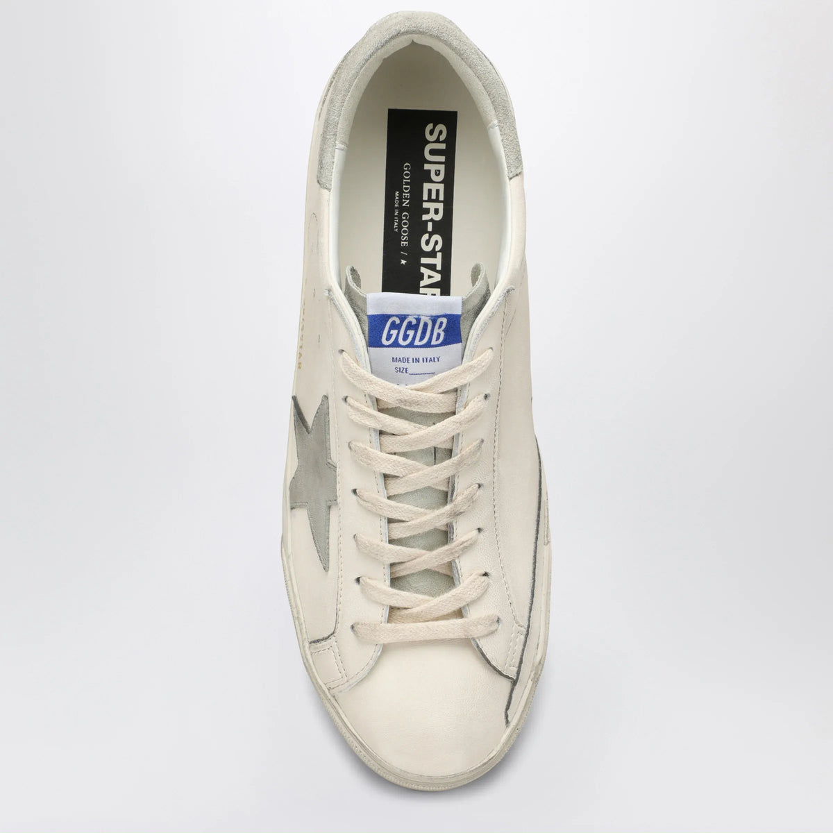 Golden Goose - White/Grey Super-Star Sneakers