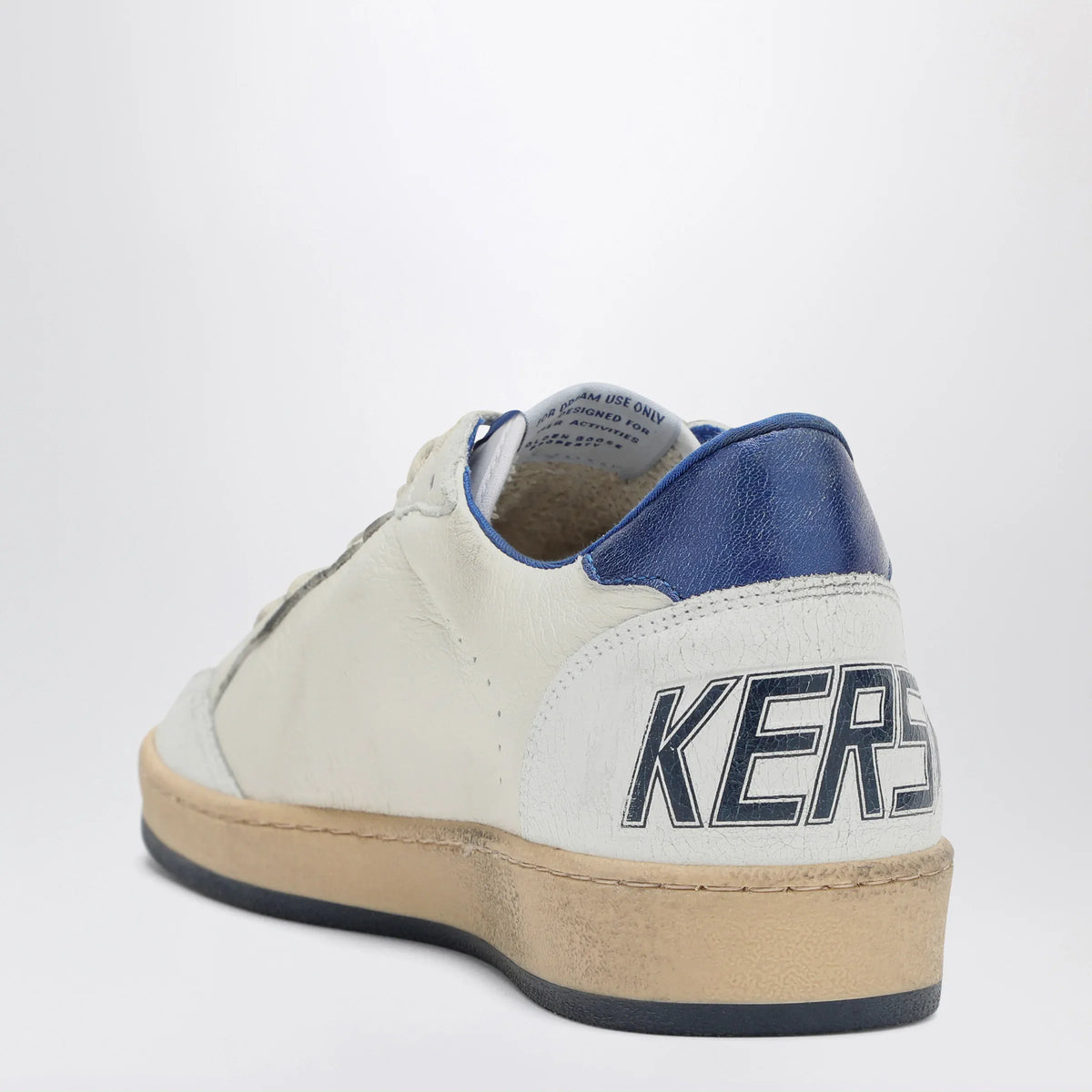 Golden Goose - White/metallic blue Ballstar sneakers