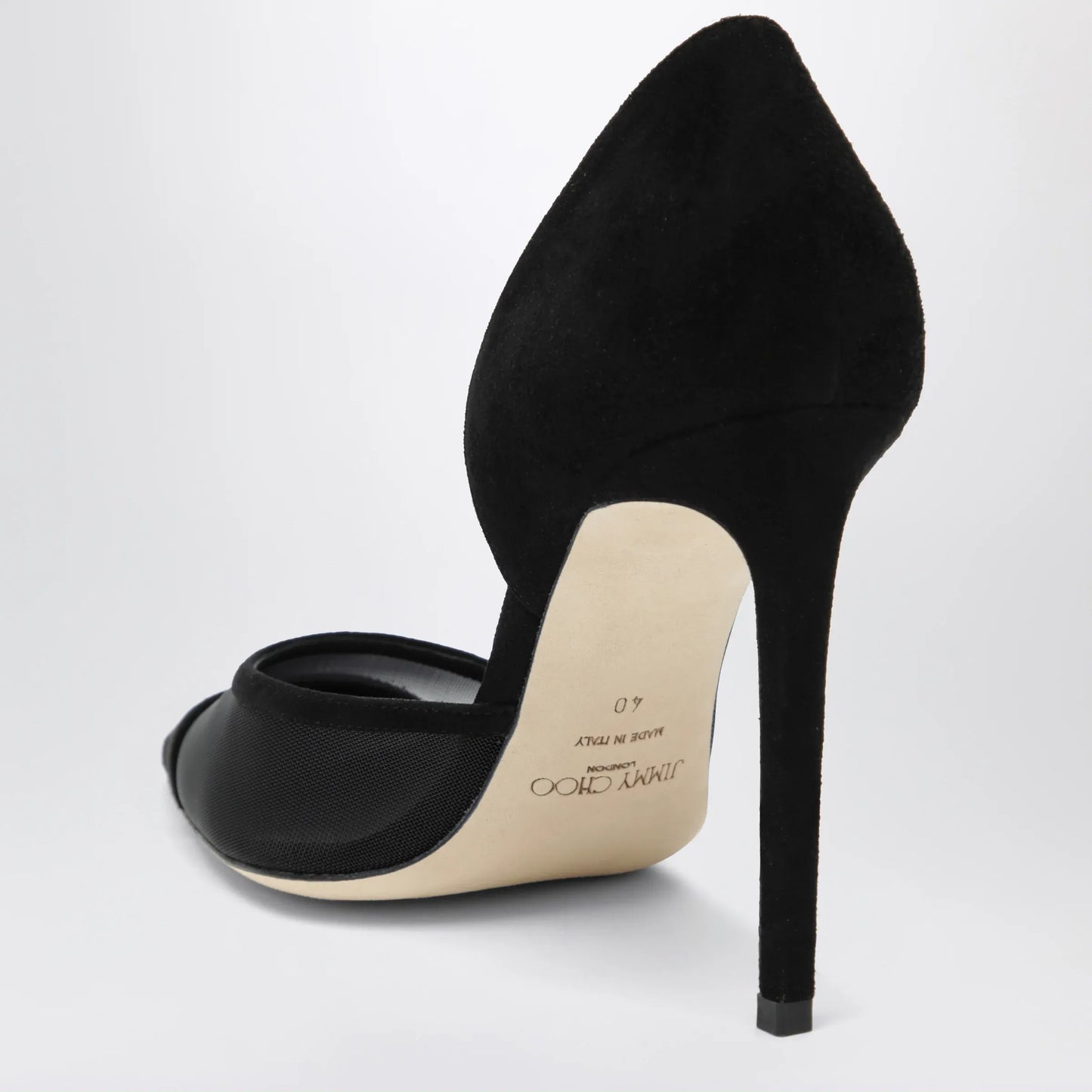 Jimmy Choo - Brigitte 100 pumps in black suede and mesh