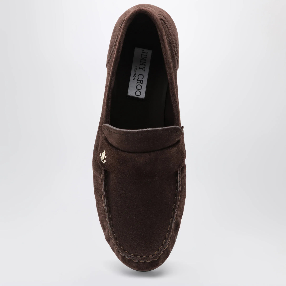 Jimmy Choo - Ellis suede leather loafers in chocolate