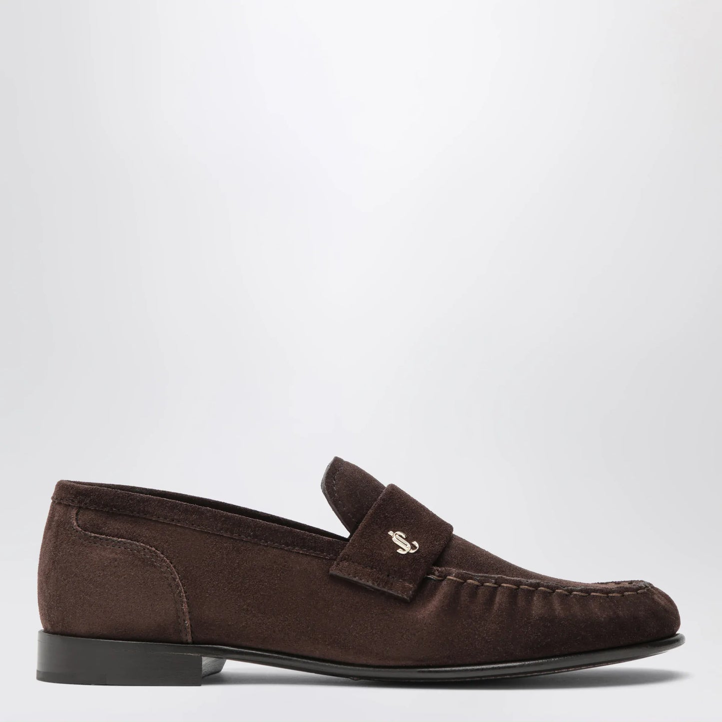 Jimmy Choo - Ellis suede leather loafers in chocolate
