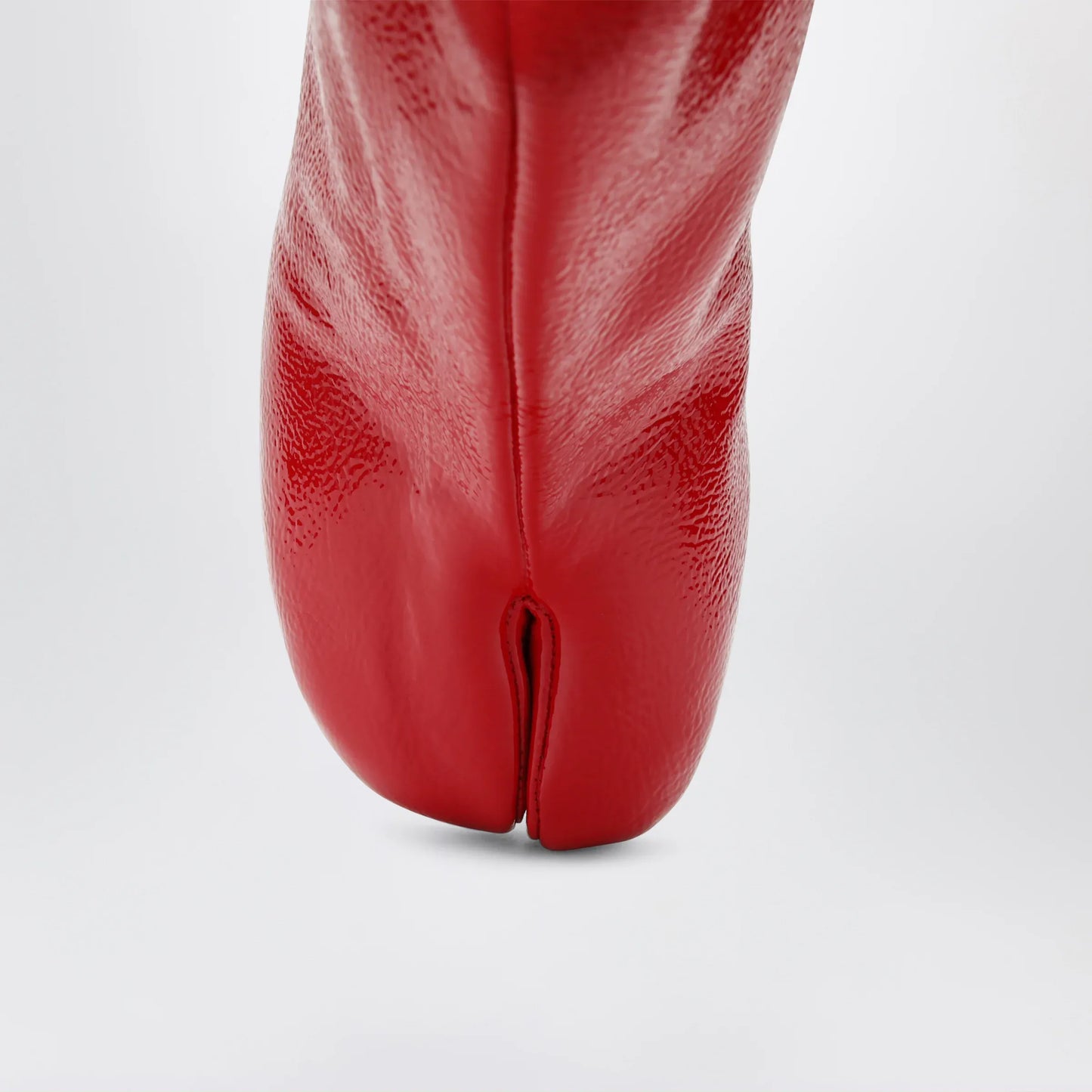 Maison Margiela - Red patent leather Tabi ankle boots