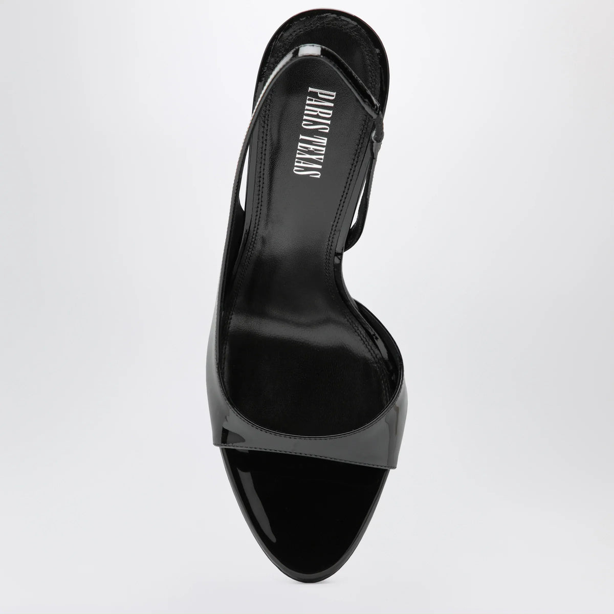 Paris Texas - Black patent slingback sandals