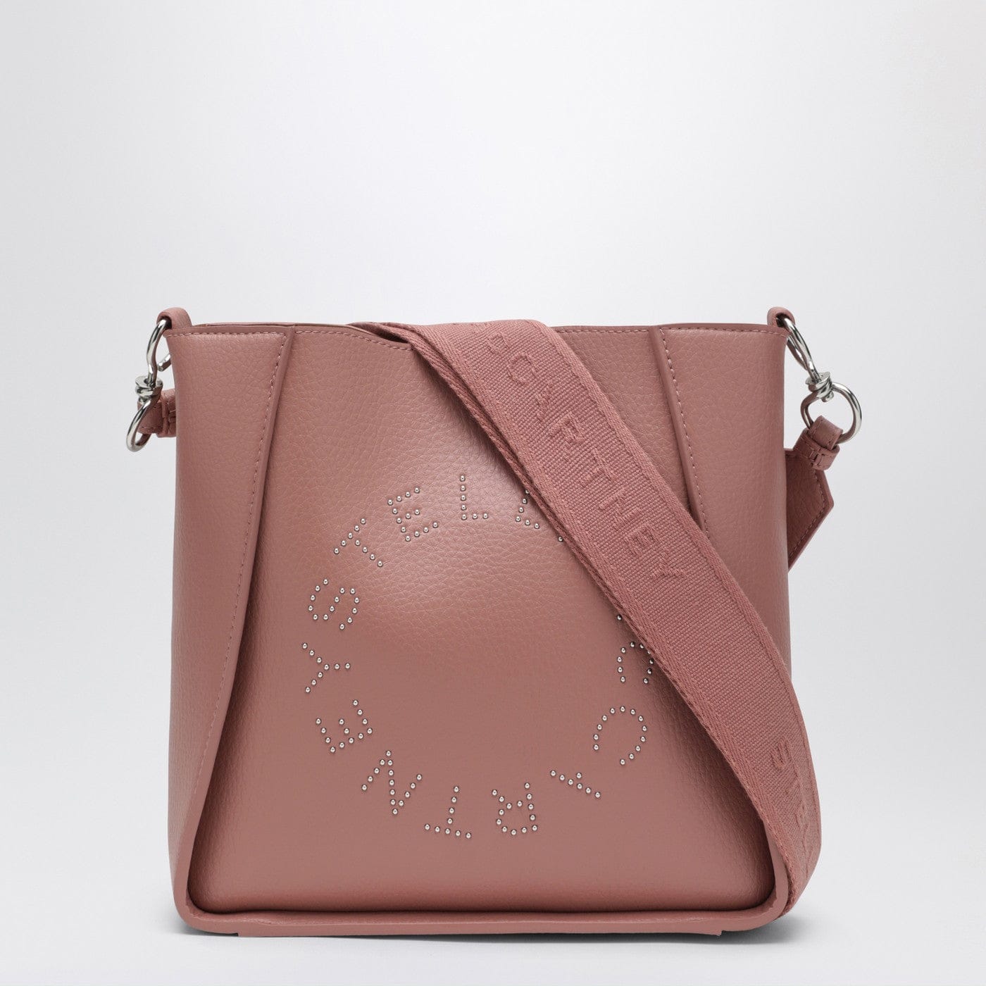 Stella McCartney - Square pink crossbody bag with logo