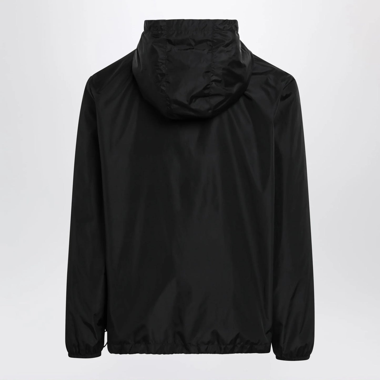 Valentino - Black windbreaker with Vgold detail