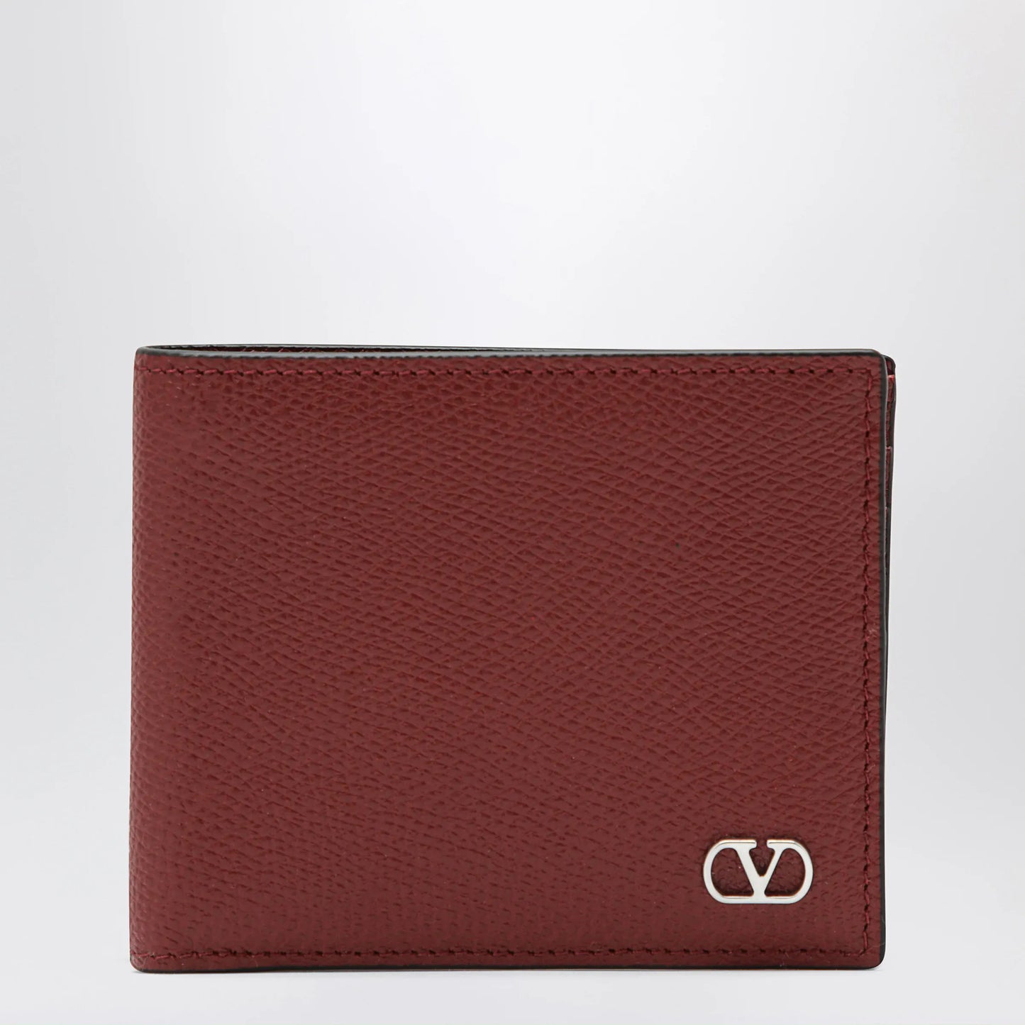 Valentino Garavani - Dark red Vlogo Signature bi-fold wallet