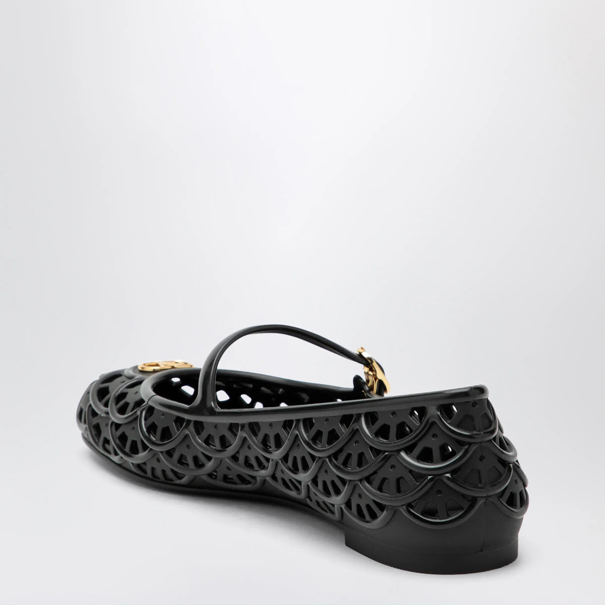 Valentino Garavani - Black VLogo Signature rubber ballet flats