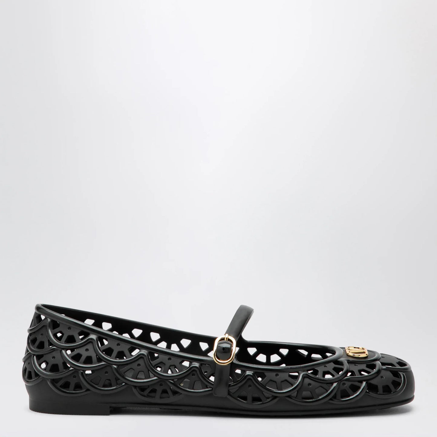 Valentino Garavani - Black VLogo Signature rubber ballet flats
