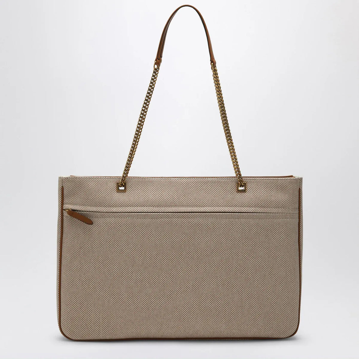 Valentino Garavani - Large Viva Superstar Bag in Natural/Spice Canvas