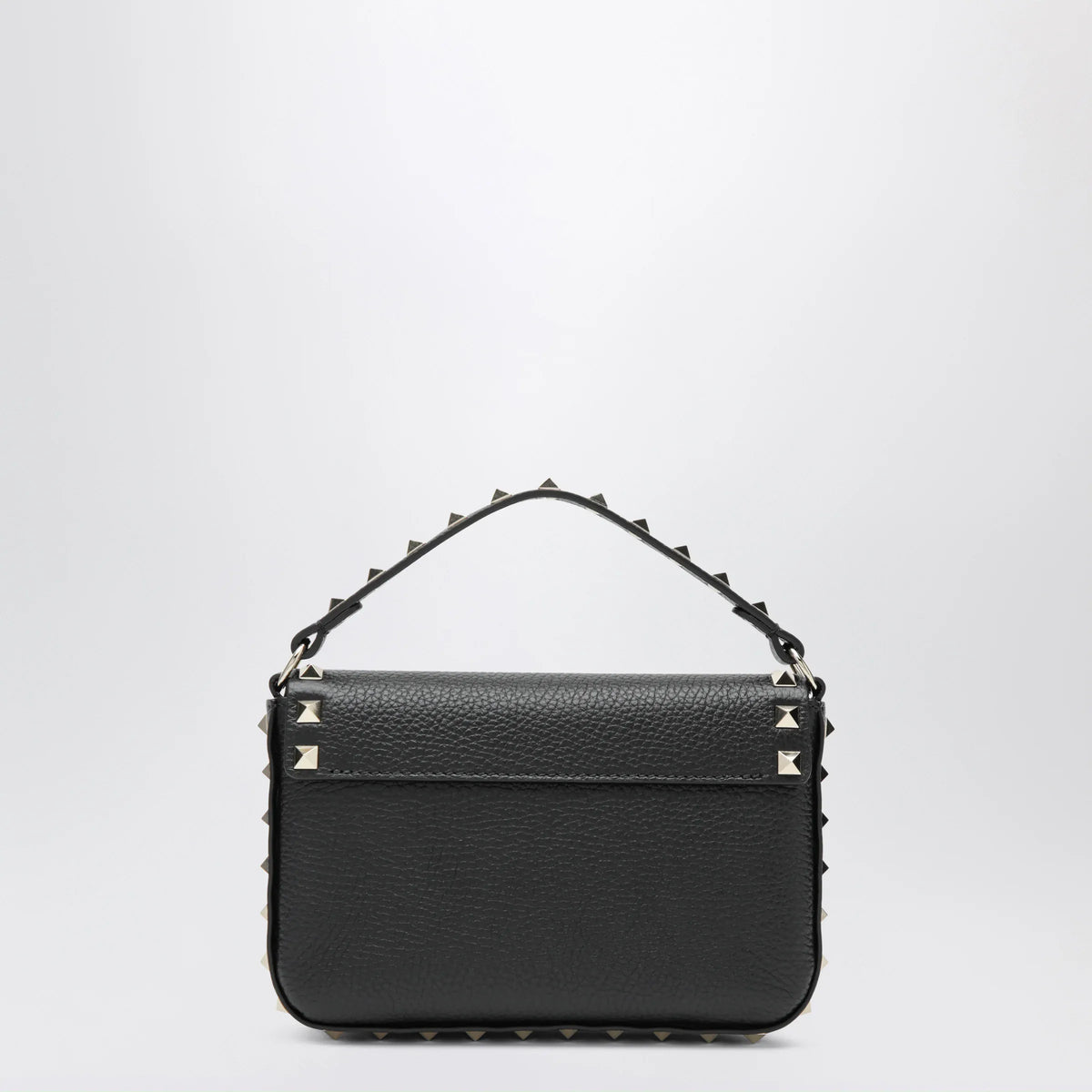 Valentino Garavani - Rockstud pouch in grained calfskin leather, black