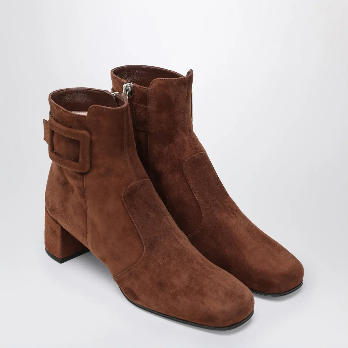 ROGER VIVIER - Très Vivier ankle boots in brown suede