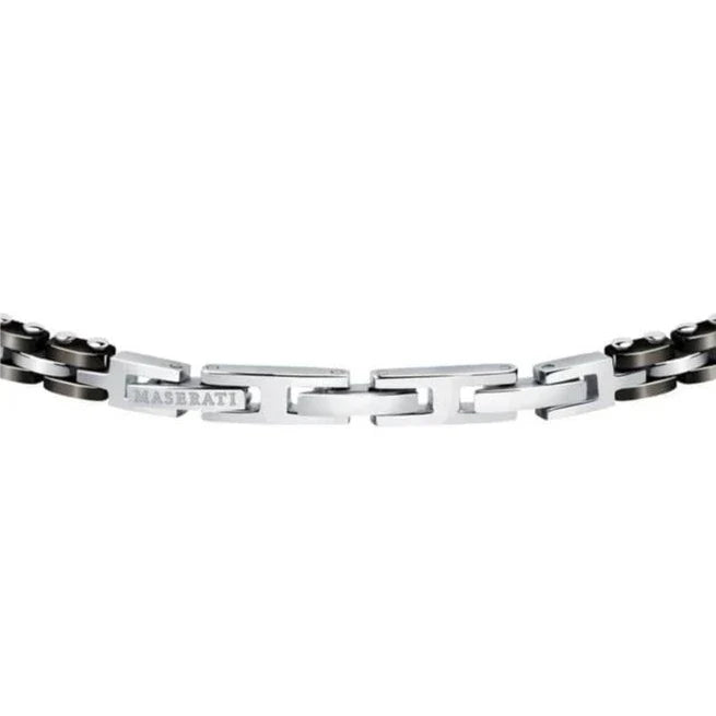 Maserati Jewels Bracelet Black Ceramic & Silver Elements