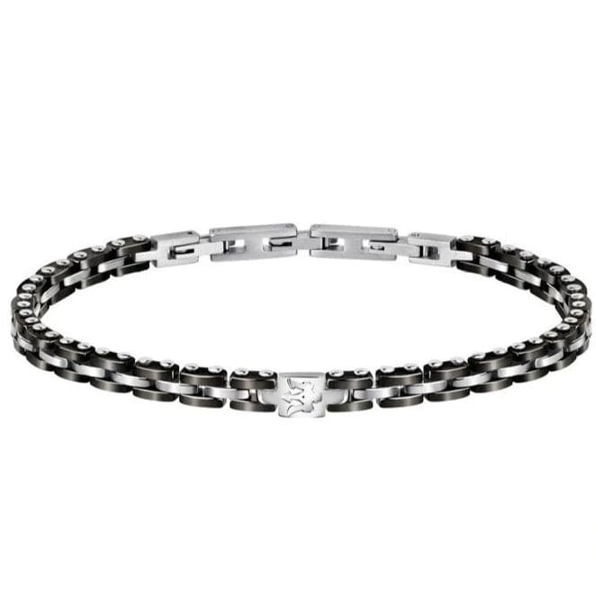 Maserati Jewels Bracelet Black Ceramic & Silver Elements