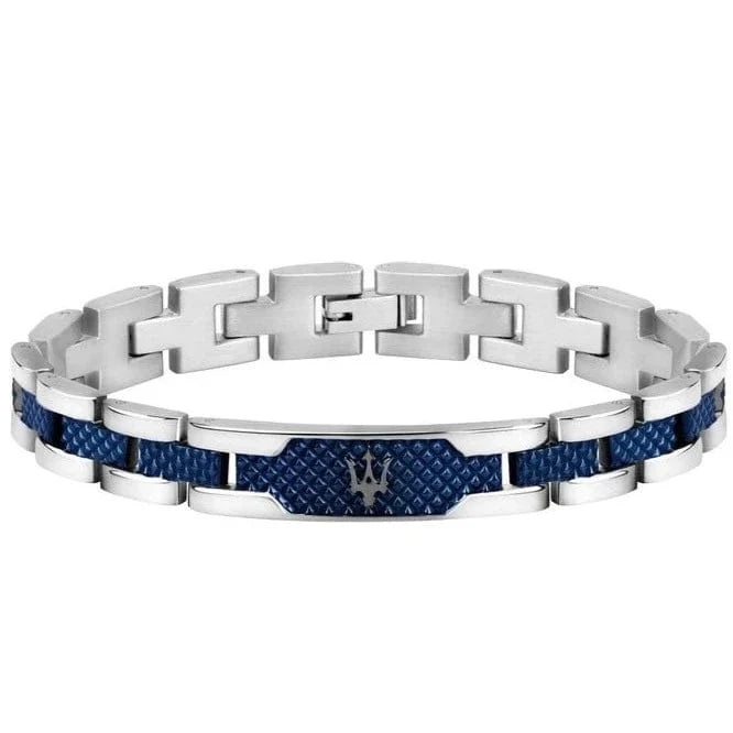 Maserati Jewels Silver & Blue Bracelet
