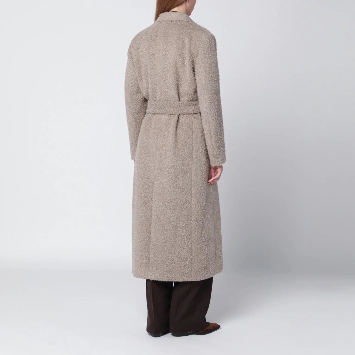 Golden Goose - Greige wool-blend belted coat