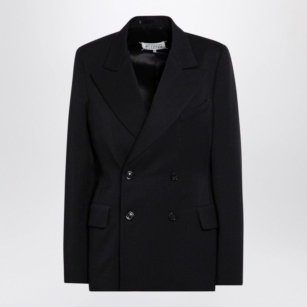 Maison Margiela - Black double-breasted jacket in wool