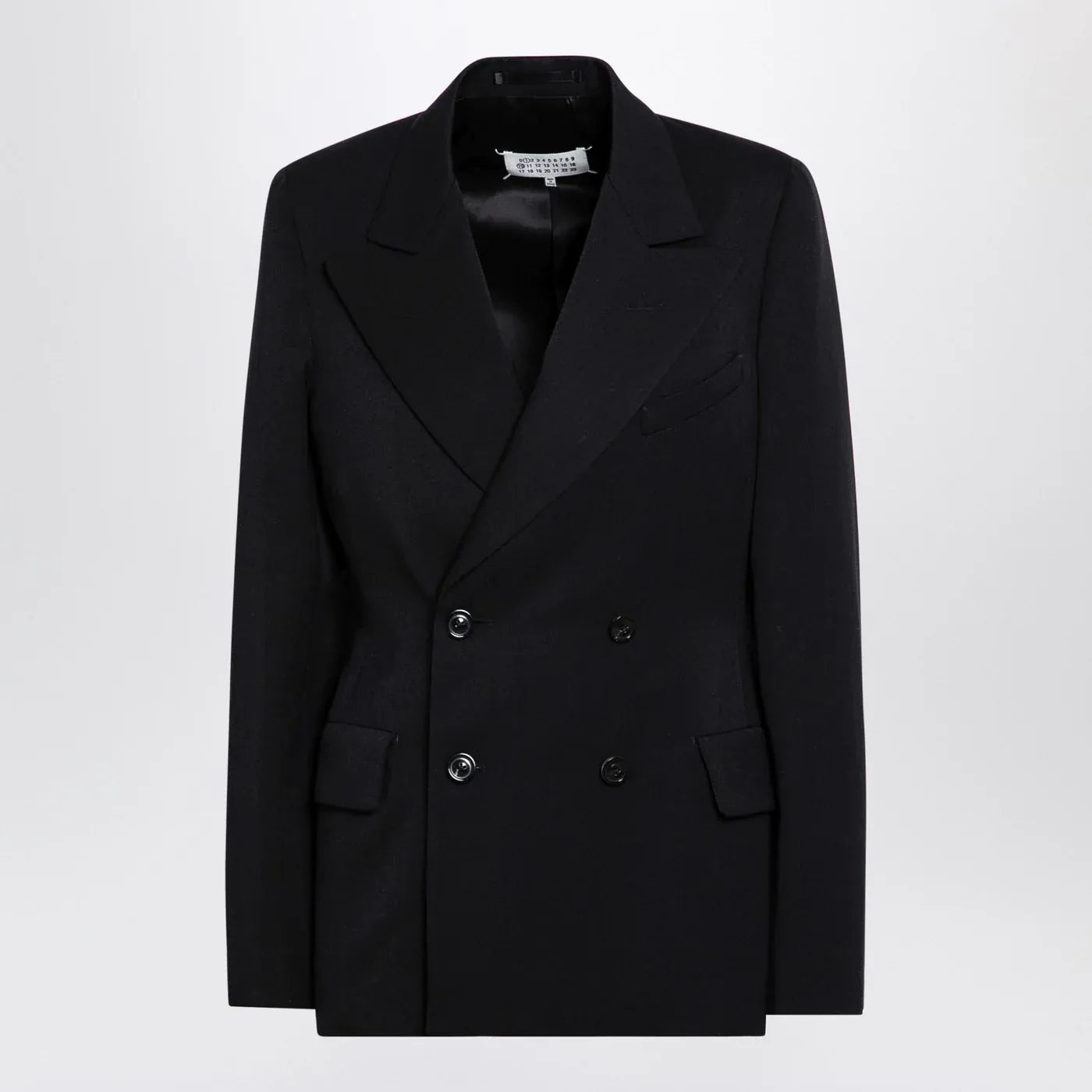 Maison Margiela - Black double-breasted jacket in wool