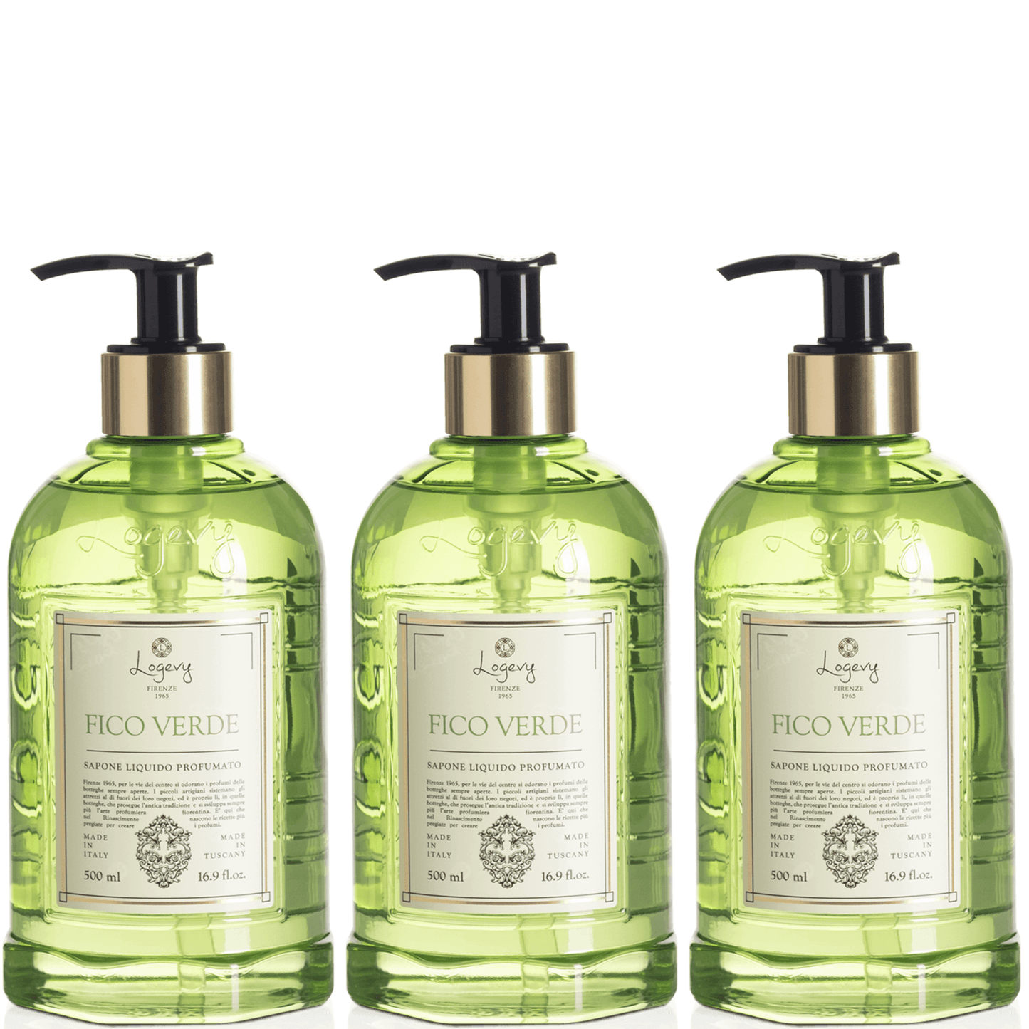 Logevy Green Fig Hand Wash 500ml Set of 3pcs
