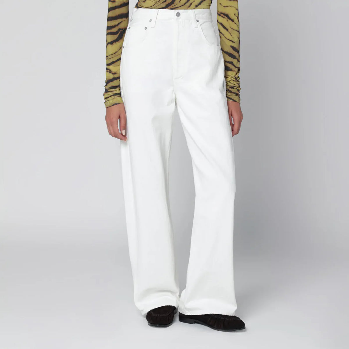 Citizens of Humanity - White Pashmina Ayla baggy jeans