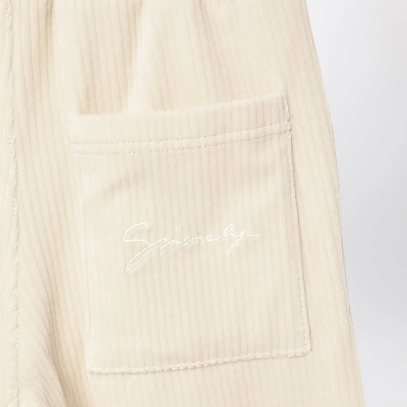 Givenchy - White velvet sweatpants