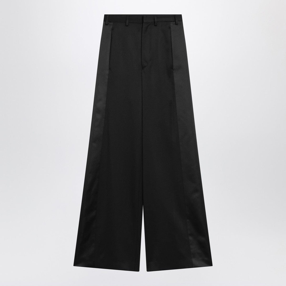 MM6 Maison Margiela - Black satin palazzo pants