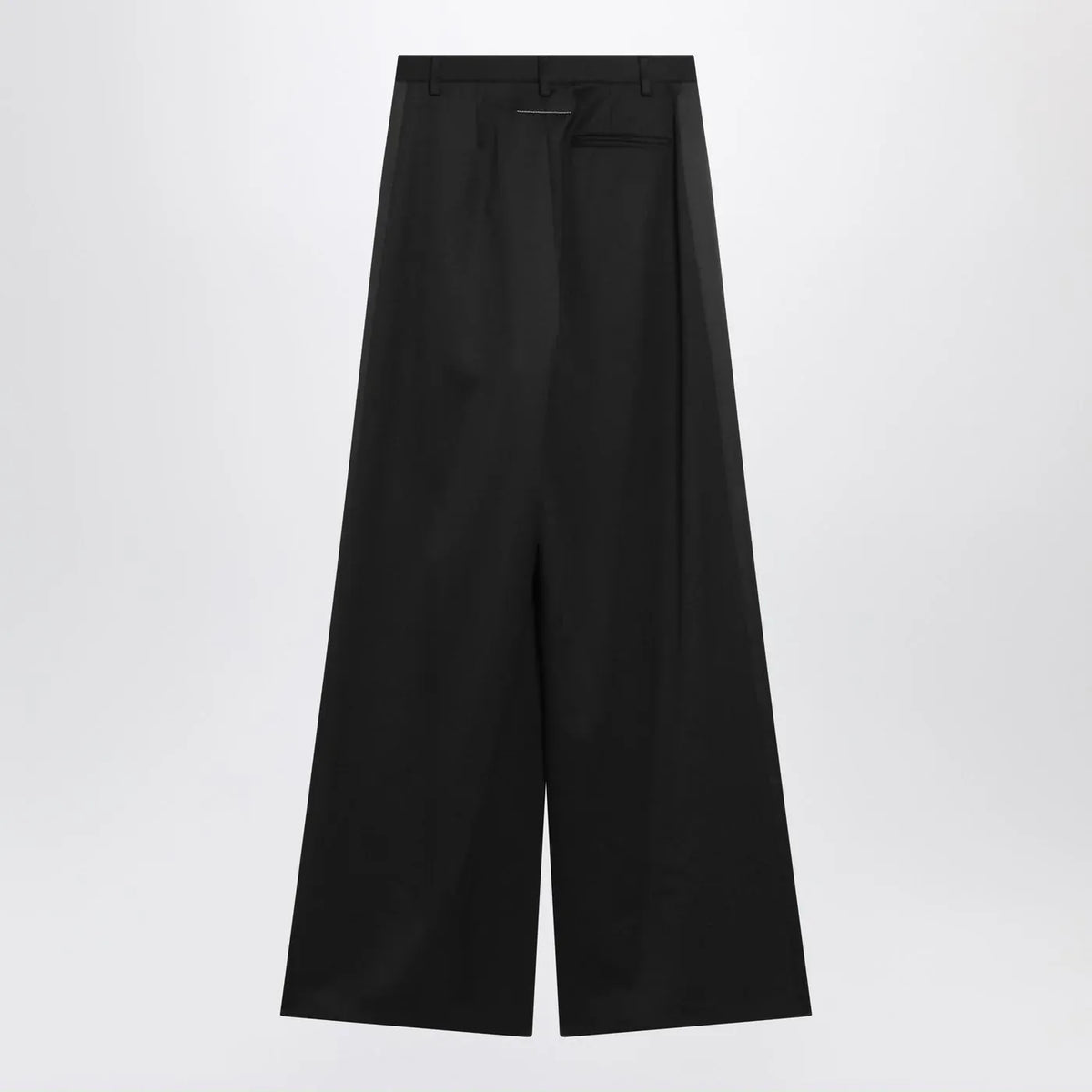 MM6 Maison Margiela - Black satin palazzo pants