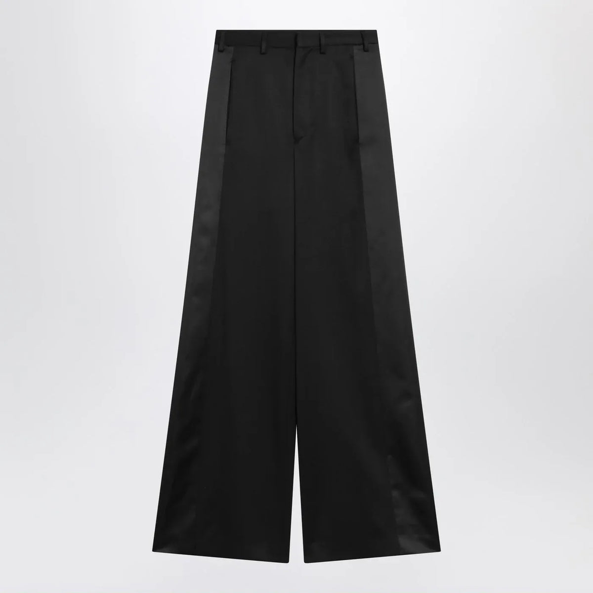 MM6 Maison Margiela - Black satin palazzo pants