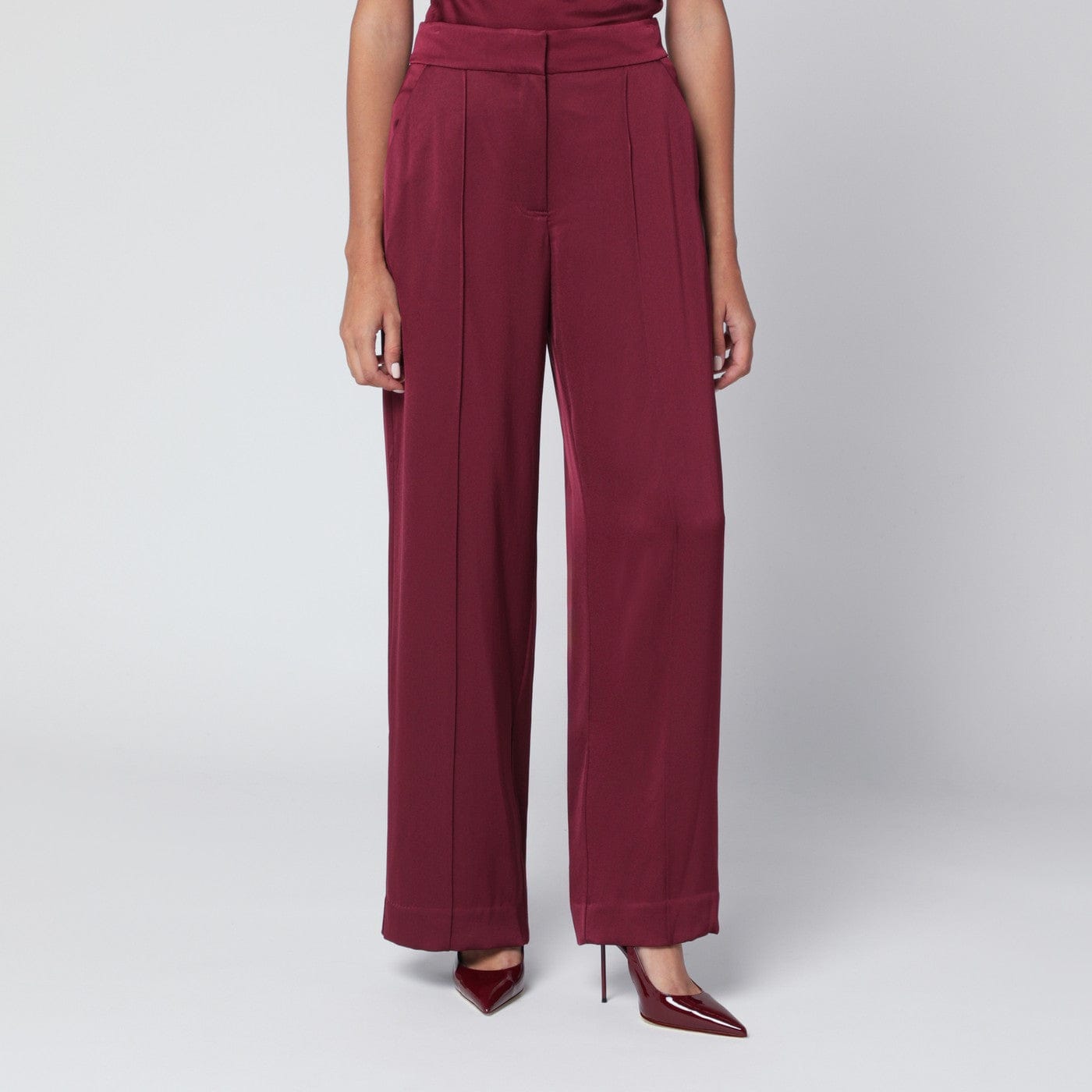 SIMKHAI - Kyra trousers in blueberry satin
