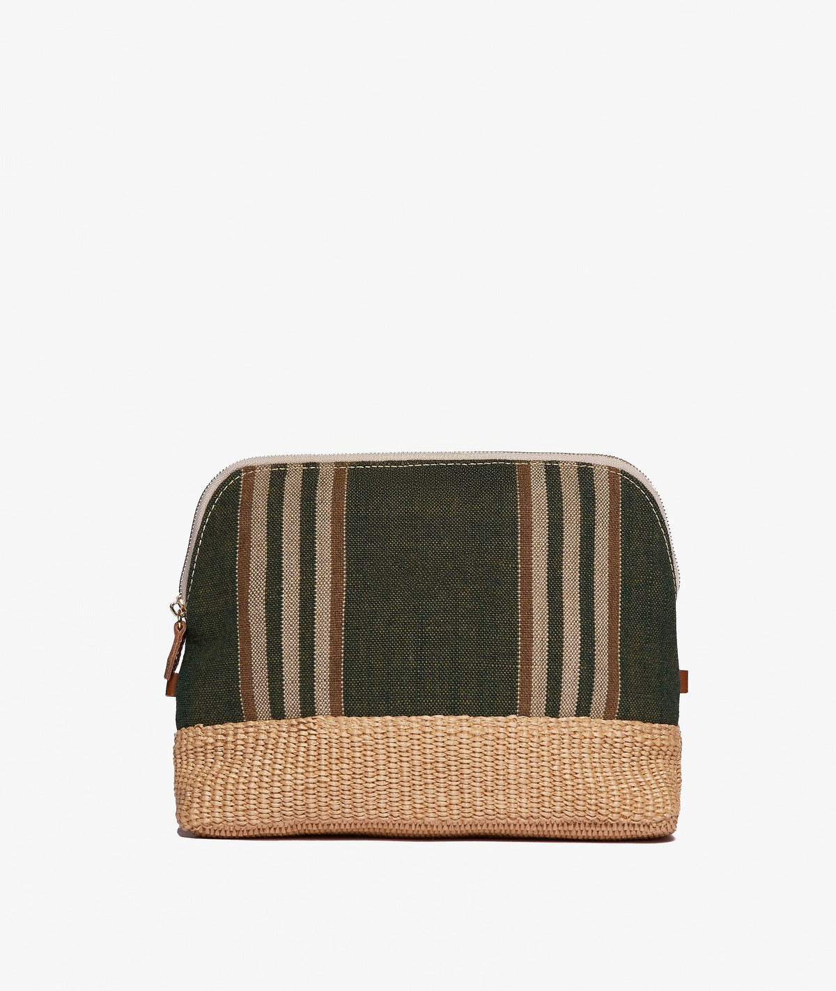 My Style Bags Large Antibes Pouch in Myrtle Green