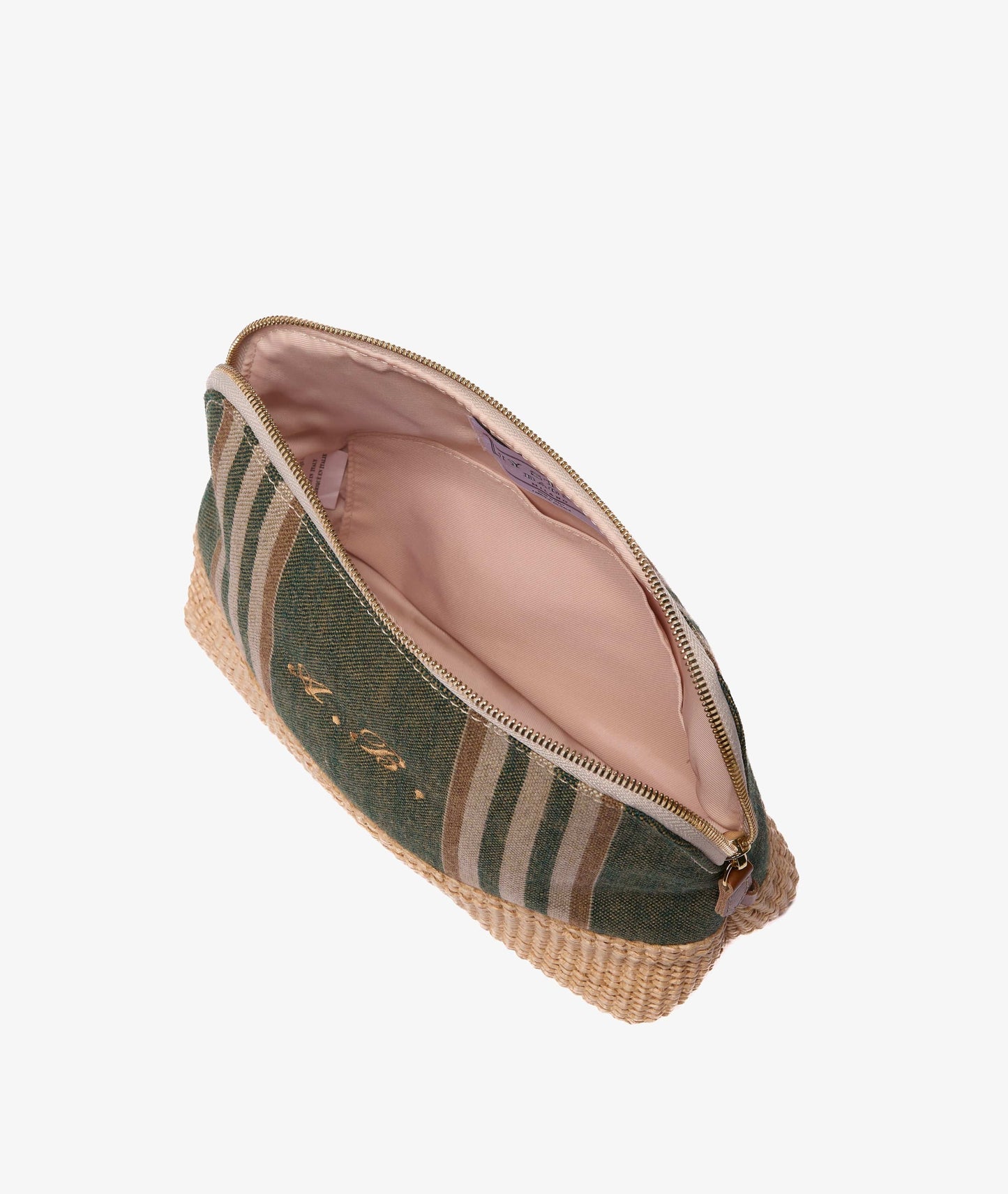 My Style Bags Large Antibes Pouch in Myrtle Green