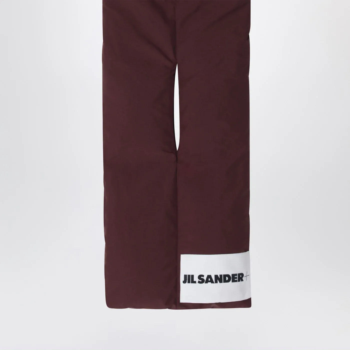 Jil Sander - Plum padded scarf with logo