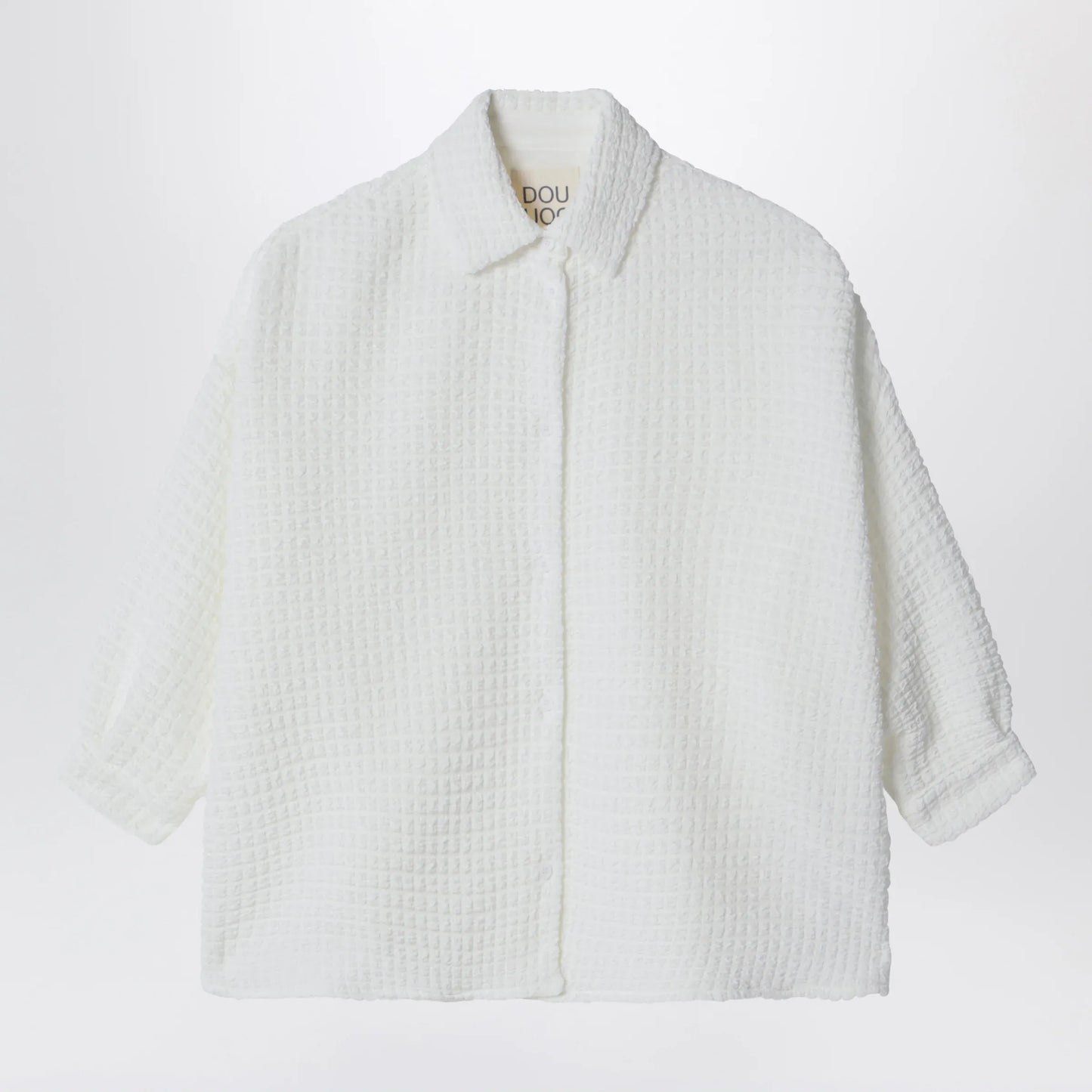 Douuod - Aneto white shirt in textured fabric