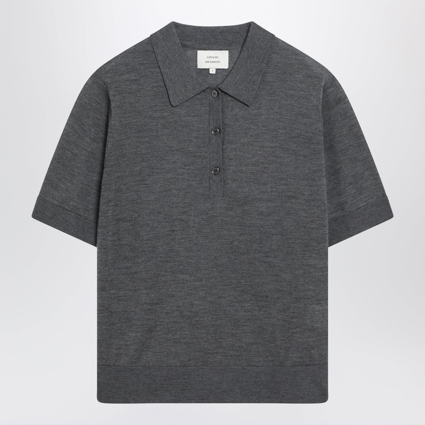 LouLou De Saison - Grey Migo Fluid Cashmere Polo