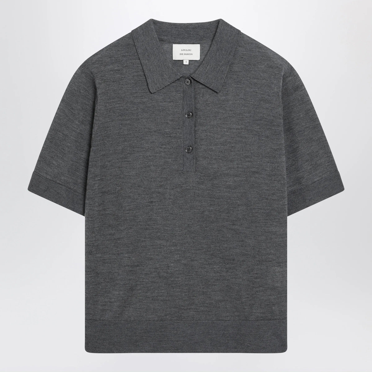 LouLou De Saison - Grey Migo Fluid Cashmere Polo