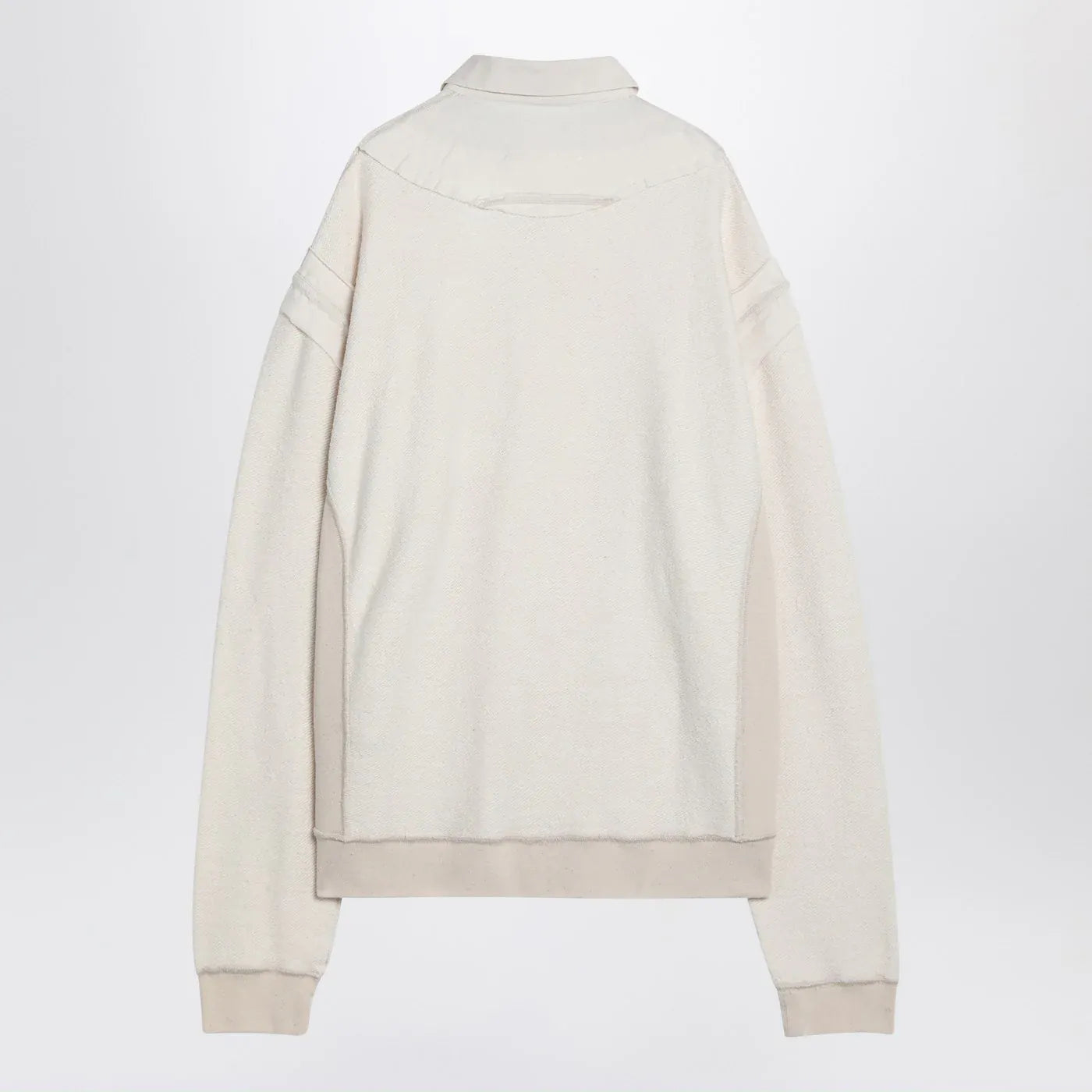 Maison Margiela - Distressed-effect ecru sweatshirt