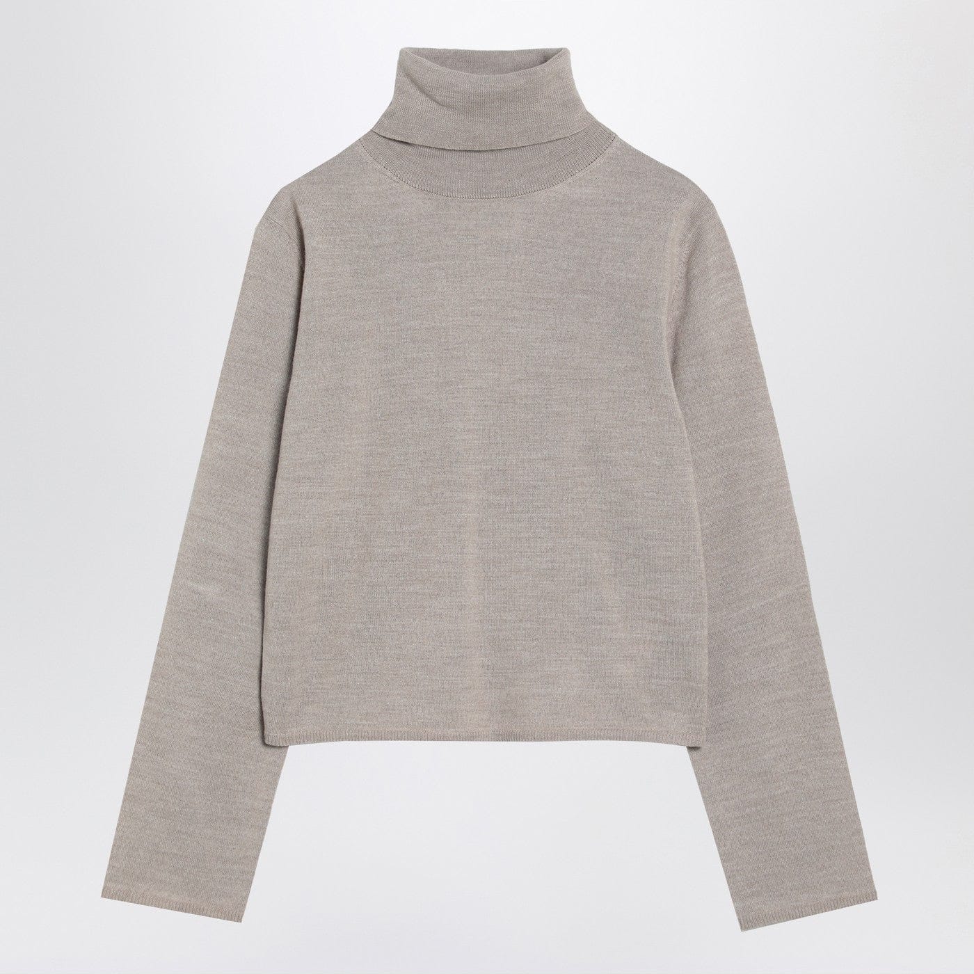MM6 Maison Margiela - Beige wool blend turtleneck sweater