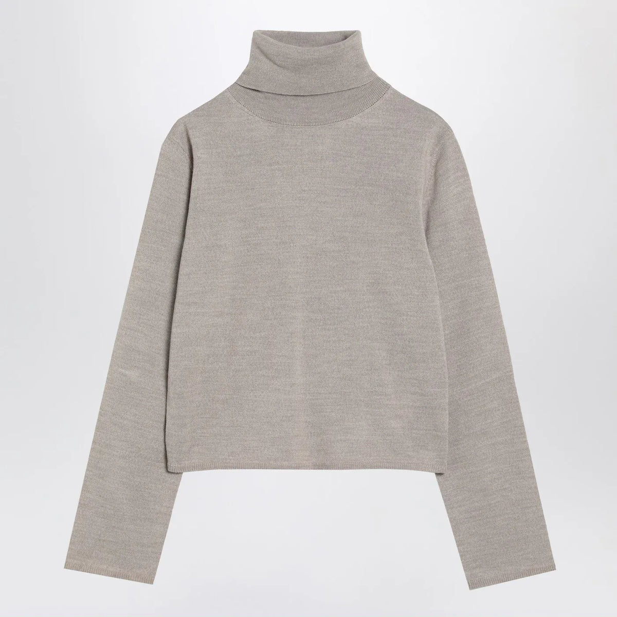 MM6 Maison Margiela - Beige wool blend turtleneck sweater