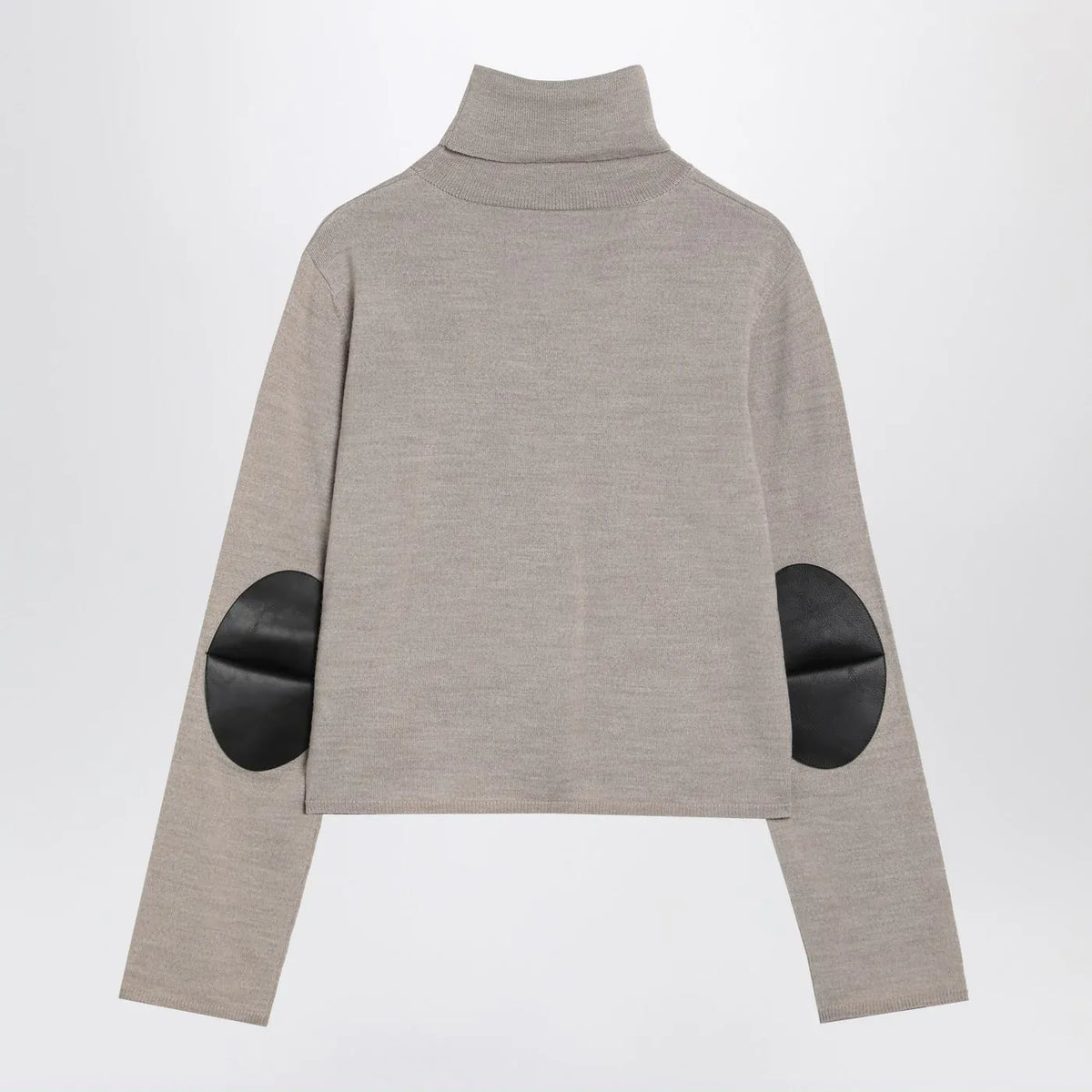 MM6 Maison Margiela - Beige wool blend turtleneck sweater