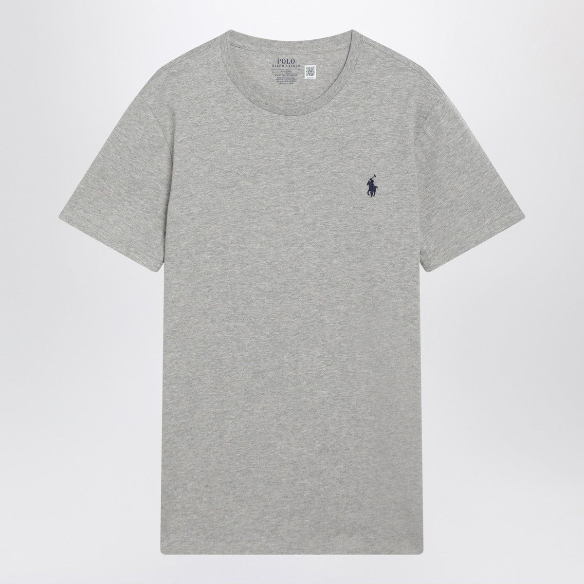 Polo Ralph Lauren - Grey mélange cotton Custom Slim-Fit T-shirt