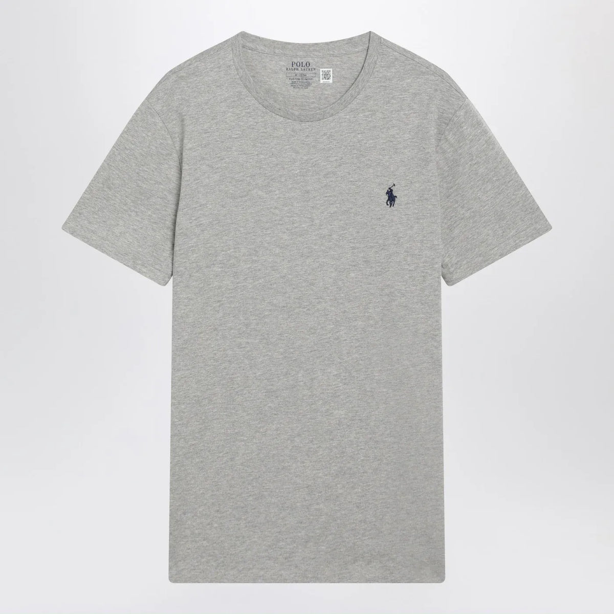 Polo Ralph Lauren - Grey mélange cotton Custom Slim-Fit T-shirt