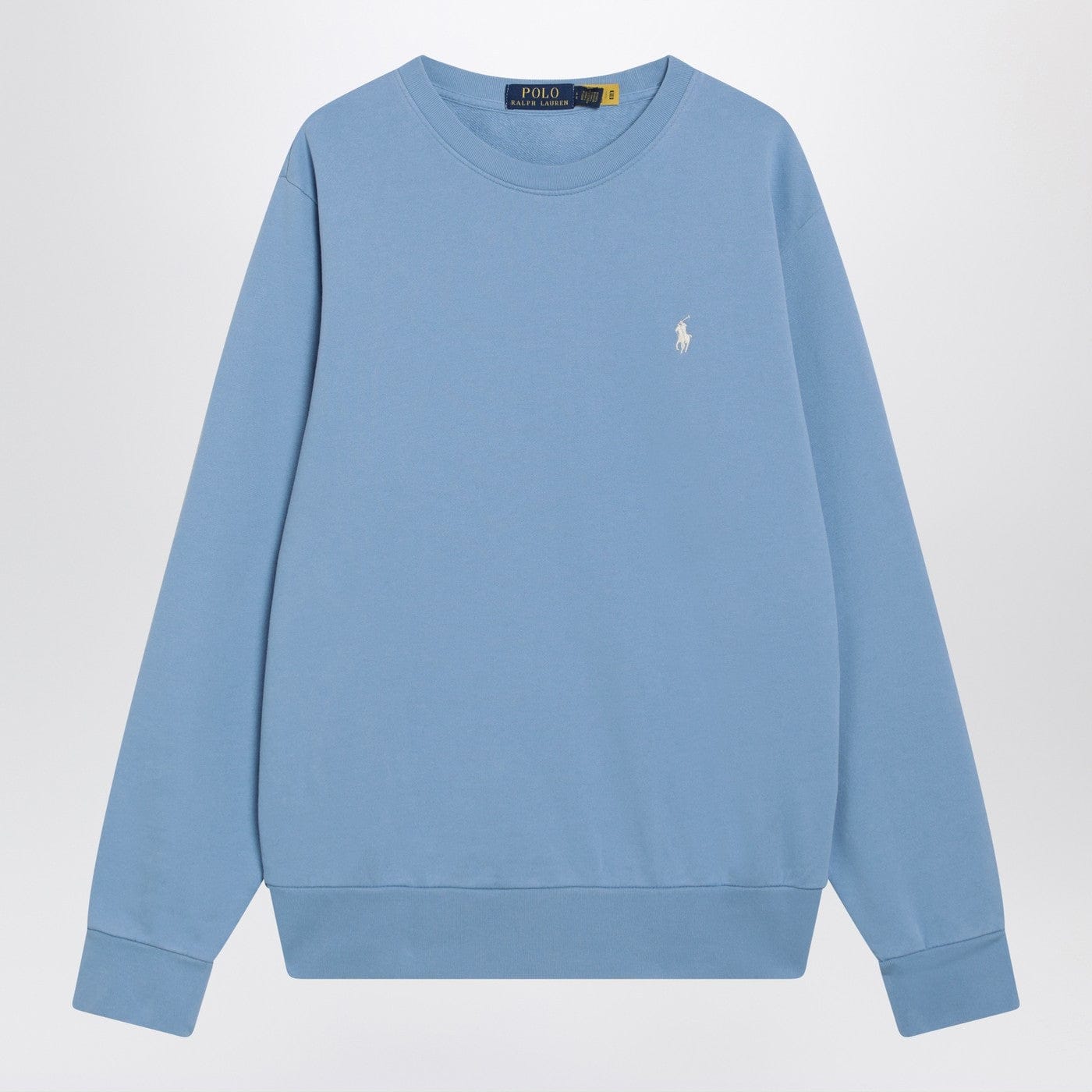 Polo Ralph Lauren - Light blue cotton crew-neck sweatshirt